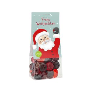 55 g Naschbeutel Frohe Weihnachten mit Werbereiter