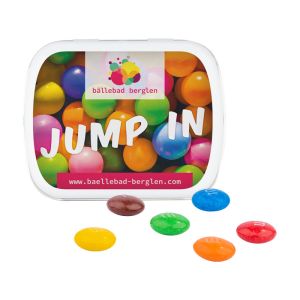 22 g M&M´s Chocolate in Klappdeckeldose mit Werbedruck
