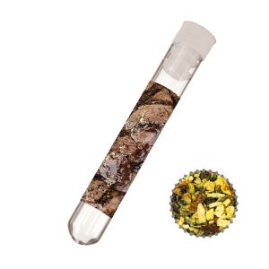 7 g Steakgewürz im Reagenzglas mit Werbeetikett