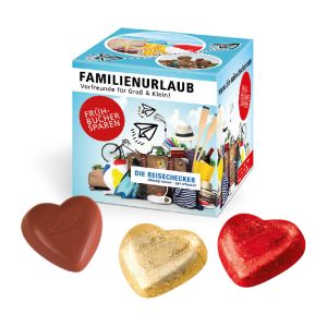 Werbewürfel mit süßer Füllung mit Werbebedruckung