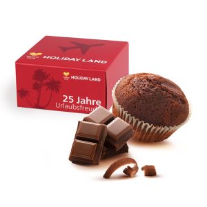 25 g BIO-Küchlein Schoko in Werbekartonage mit Logodruck