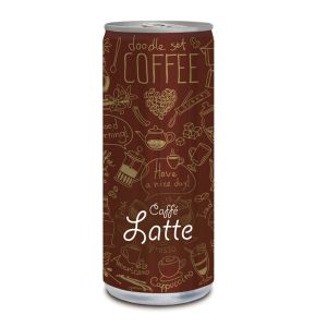 Caffé Latte in einer Werbedose