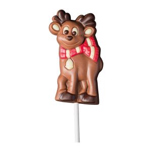 35 g Schoko-Lolli Rudy mit Werbeanhänger