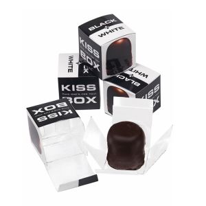 Schokokuss in bedruckter Werbebox