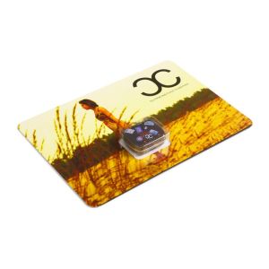 A5 Karte mit Mikro Klappendeckeldose bedruckt