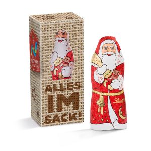 10 g Lindt Weihnachtsmann in einer Werbe-Box