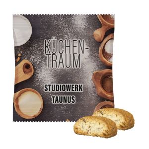 25 g Bio Cantuccini im Tütchen mit Werbedruck