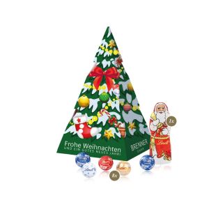 Präsent Weihnachtsbaum Lindt mit Werbedruck