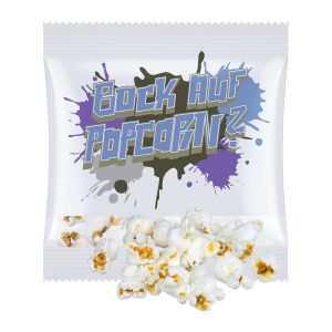 10 g salziges Bio Popcorn im Werbetütchen mit Logodruck