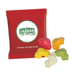 6,5 g HARIBO Mini-Autos Fruchtgummi im Werbetütchen mit Logodruck