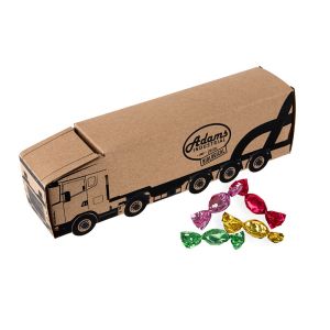 110 g Metallic Sweets in Kraftpapierkartonage in Lieferwagen-Form