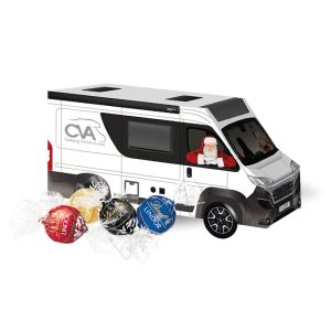 Weihnachts-Express Camper Lindt Lindor Pralinés mit Werbebedruckung