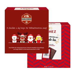 165 g HACHEZ Edle Bitter 66% im Schuber mit Bedruckung