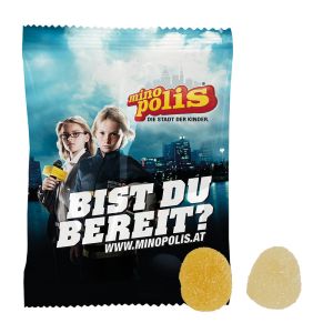 12 g Fruchtgummi Berries Buttermilch-Zitrone in Werbetütchen