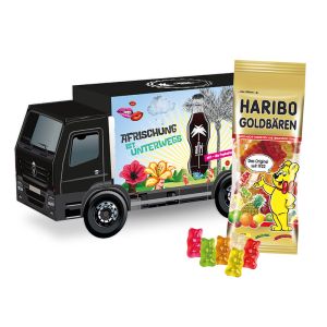 3D Oster LKW HARIBO Goldbären mit Werbebedruckung