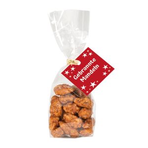 70 g gebrannte Mandeln mit Werbe-Anhänger