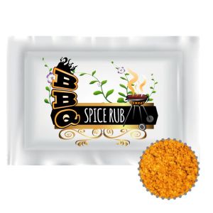 4 g Bio BBQ Spice Rub in Portionstüte mit Werbedruck
