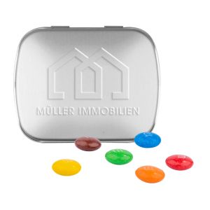 22 g M&M´s Chocolate in Klappdeckeldose mit Prägung