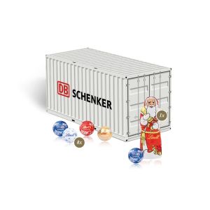 Weihnachts-Express Container Lindt mit Werbebedruckung