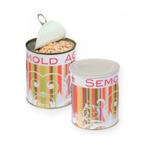 350 g Classic Müsli in Aroma-Metalldose mit Werbebanderole