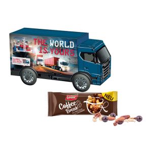 3D Präsent LKW Lorenz Coffee Break mit Werbedruck