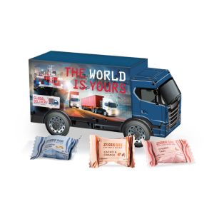 3D Präsent LKW Zonama Zebra Bar Mini mit Werbedruck