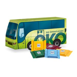 3D Oster Bus Ritter SPORT mit Werbebedruckung