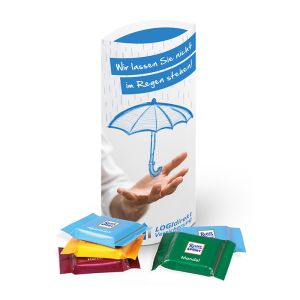 60 g Ritter SPORT Täfelchen in Kissenverpackung mit Logodruck