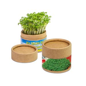 Gartenkresse Pflanz-Cup - Ostern mit Werbeanbringung