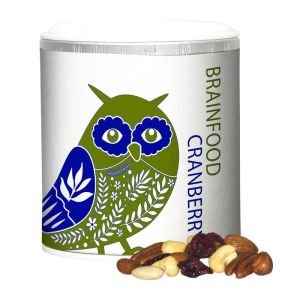 50 g Bio NusskernMix mit Cranberries in Pappdose mit Werbedruck