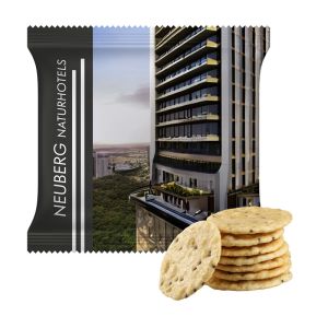 15 g Meersalz Kräcker im Tütchen mit Werbedruck