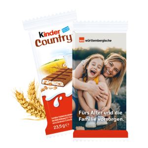 Kinder Country im Werbeschuber mit Werbedruck