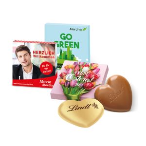 Kleine Lindt Präsentbox mit Werbebedruckung