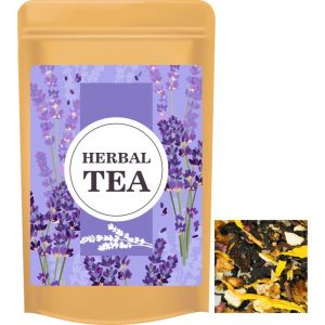 12 g Erdbeer-Himbeere Tee im Mini Doypack mit Werbeetikett