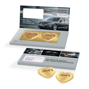 Lindt Herzen Business Mailing mit Logodruck