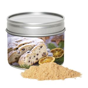 70 g Stollengewürzmischung in Sichtfensterdose mit Werbeetikett