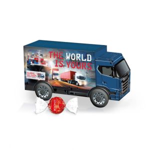 3D Präsent LKW Lindt Lindor mit Werbedruck