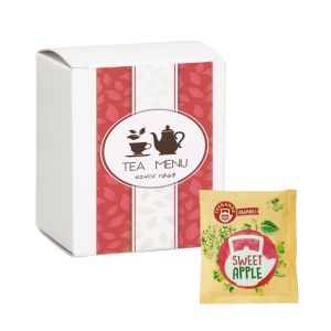 Bio Beuteltee Sweet Apple in Faltschachtel mit Werbedruck