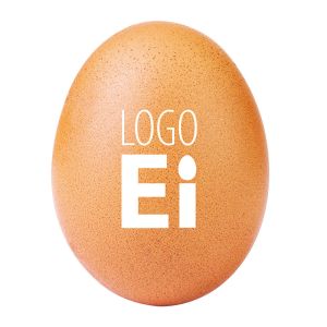 LogoEi Premium Natur mit Logodruck
