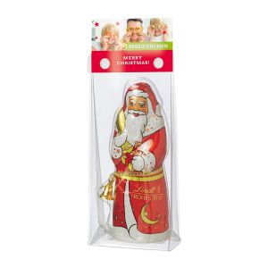 Lindt Weihnachtsmann mit Werbereiter