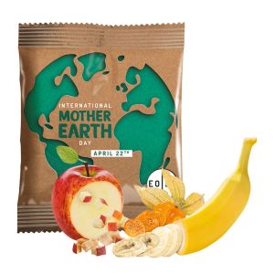 PÄX Bio-Knusper-Frucht-Mix im Werbetütchen mit Logodruck