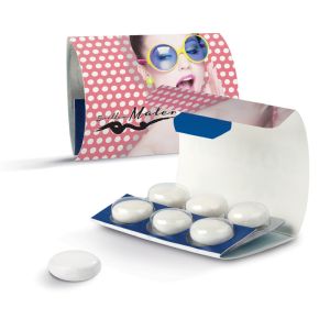 mentos GUM Sixpack im Werbeblister mit Logodruck