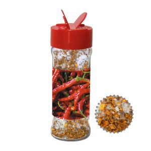 35 g Chili-Salz im Gewürzstreuer mit Werbeetikett