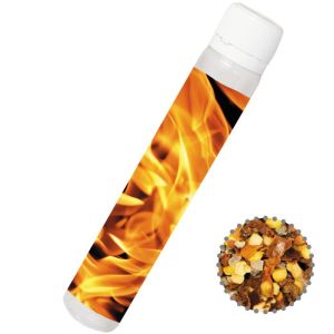 15 g Bio Gewürzmischung Feuer & Flamme im PET-Röhrchen mit Etikett und Werbedruck