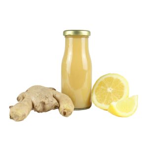 150 ml Bio Smoothie Zitrone, Ingwer & Macawurzel mit Werbeetikett