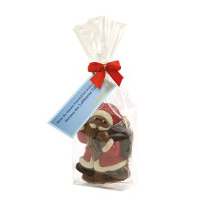 40 g Weihnachtsmann mit Werbekarte