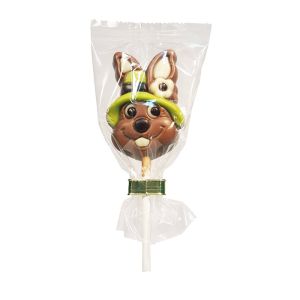 15 g Schoko-Lolly Pauli im Geschenkbeutel mit Clip und Werbeanhänger