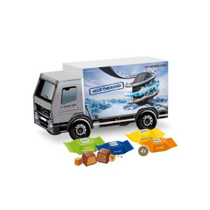 3D Präsent LKW Ritter SPORT Schokowürfel mit Werbebedruckung