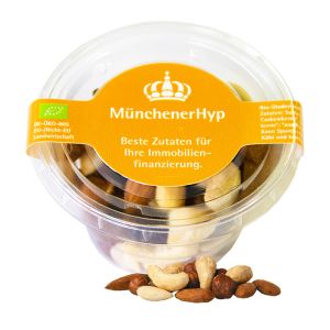 40 g Bio NusskernMix im Öko-Becher mit Werbeetikett