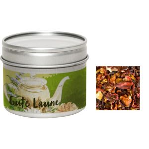 30 g Bio Tee Gute Laune in Sichtfensterdose mit Werbeetikett